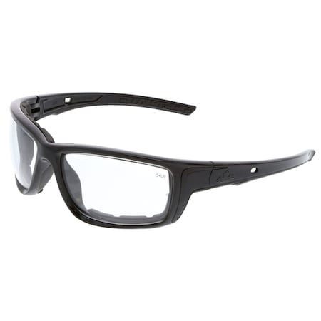 Mcr Safety Swagger (SR5), Safety Glasses, MAX6 Anti-Fog, Clear Lens, Charcoal Frame, Full-Frame, 12 PK SR510PF